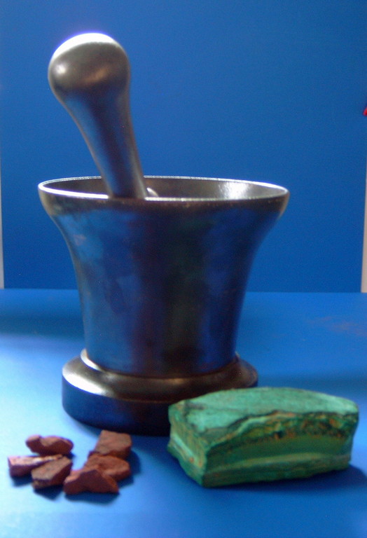 malachite et cinabre
